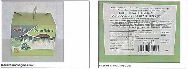 Dolce natalizio vegano richiamato dal ministero