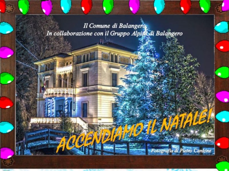 Accendiamo il Natale a Balangero: il parco comunale si “veste” a festa
