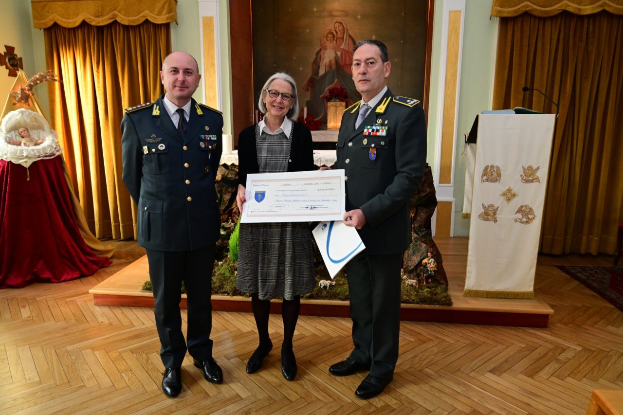 Donata all’Ugi la somma raccolta tra i finanzieri