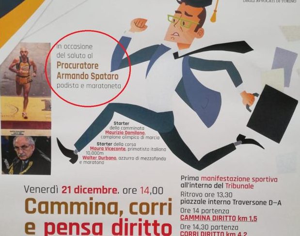Una maratona per salutare il procuratore capo Spataro