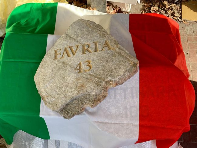 Caduti di Favria della Grande Guerra ricordati in una lastra a Biella