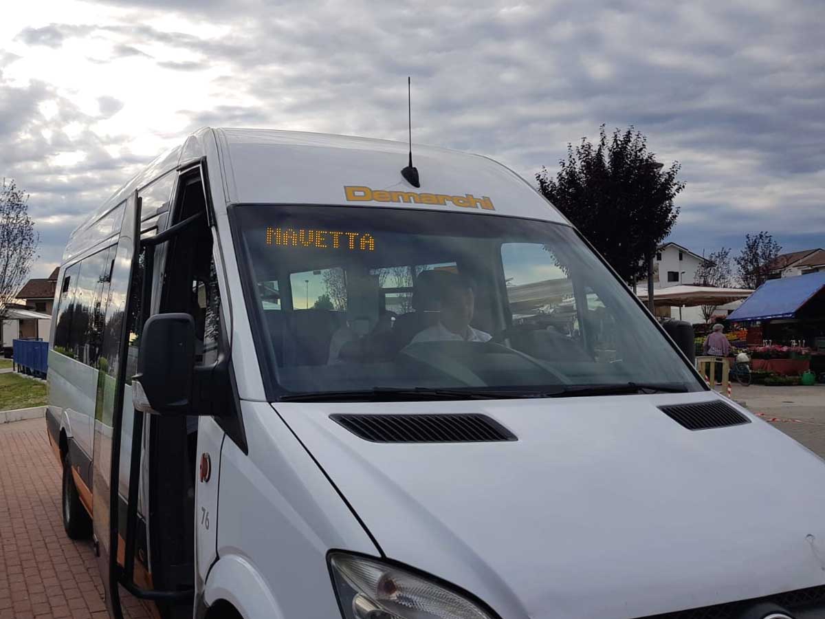 Navetta gratuita a Volpiano nei giorni mercato, servizio apprezzato
