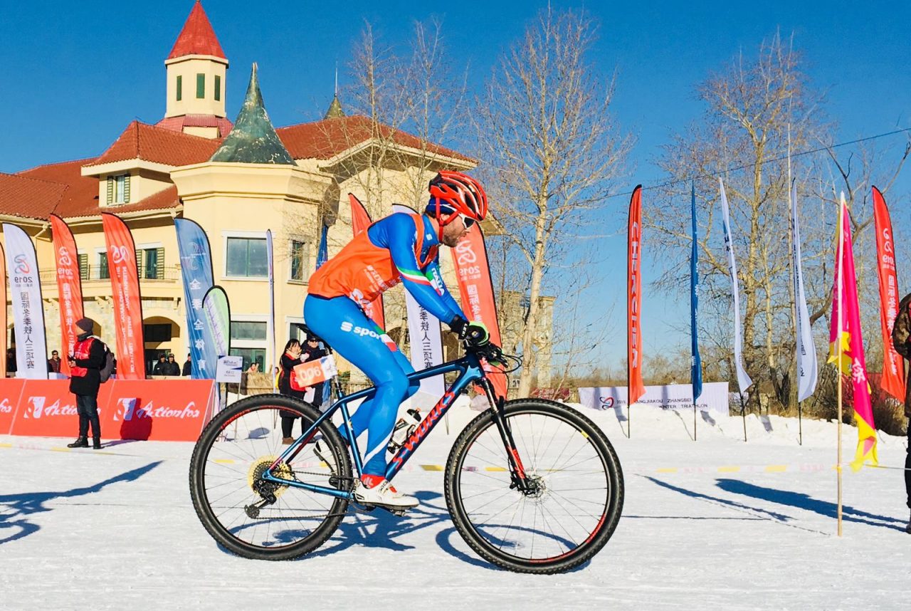 Winter Triathlon, ottimo ottavo posto di Lamastra in Cina
