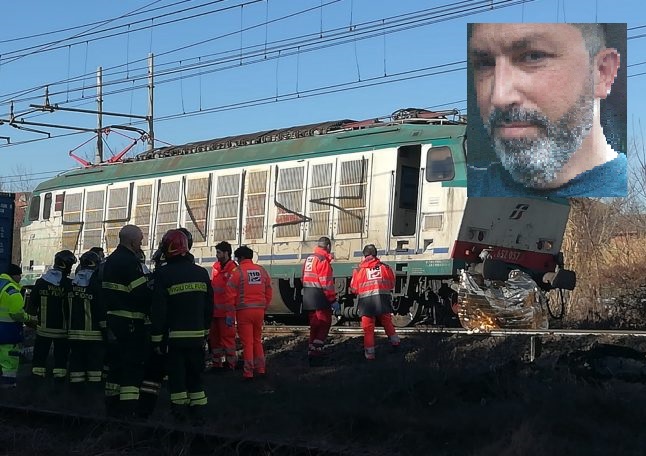 Travolto dal treno, il commosso ricordo a Mercenasco