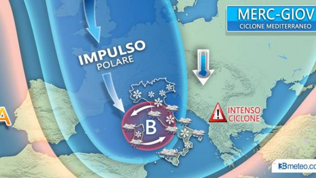 Irruzione polare: perturbazione in arrivo