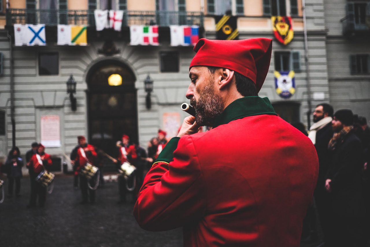 Prima uscita dei Pifferi e Tamburi a Ivrea