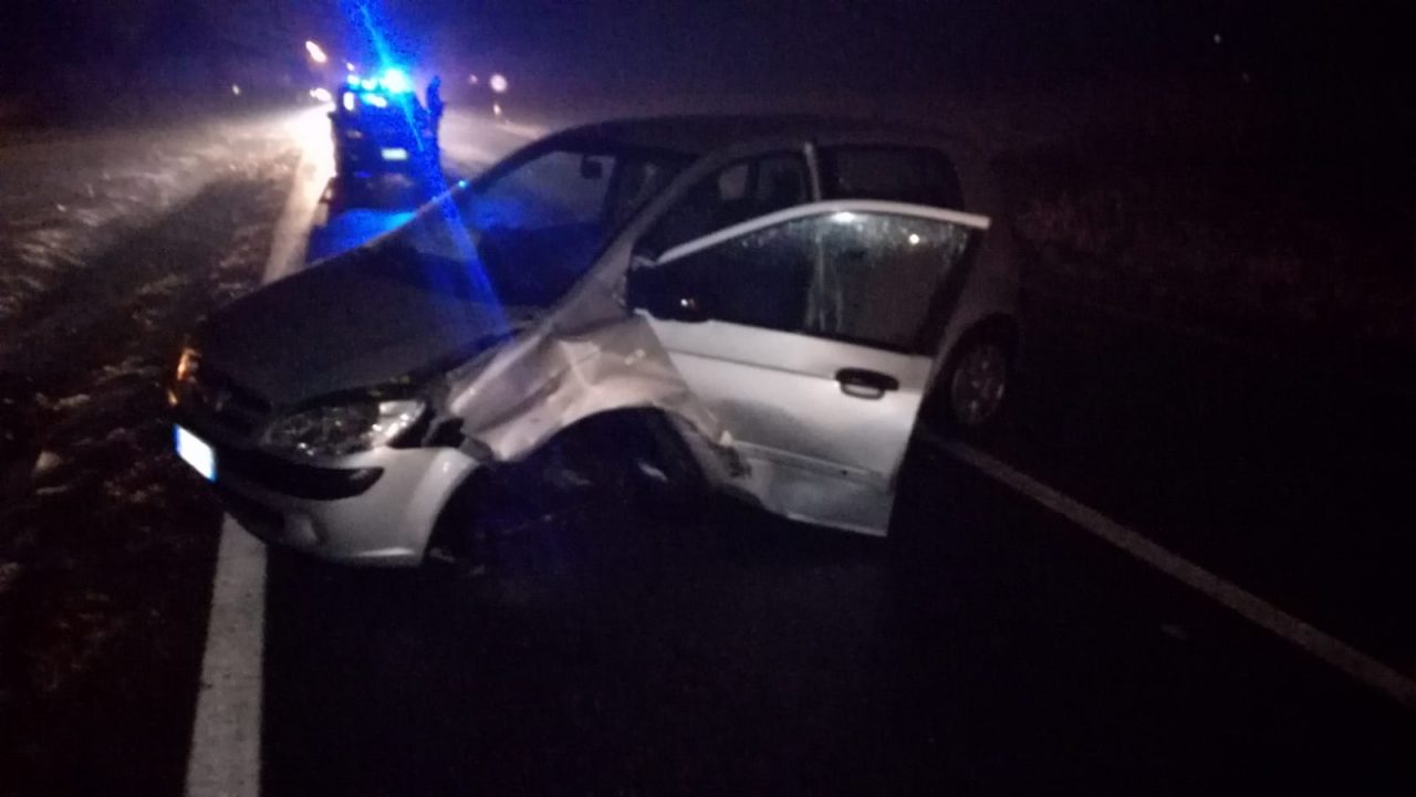 Incidente fra Castellamonte e Baldissero, due auto coinvolte | FOTO