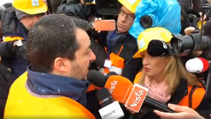 Salvini a Chiomonte, No Tav cercano di superare il blocco: denunciati