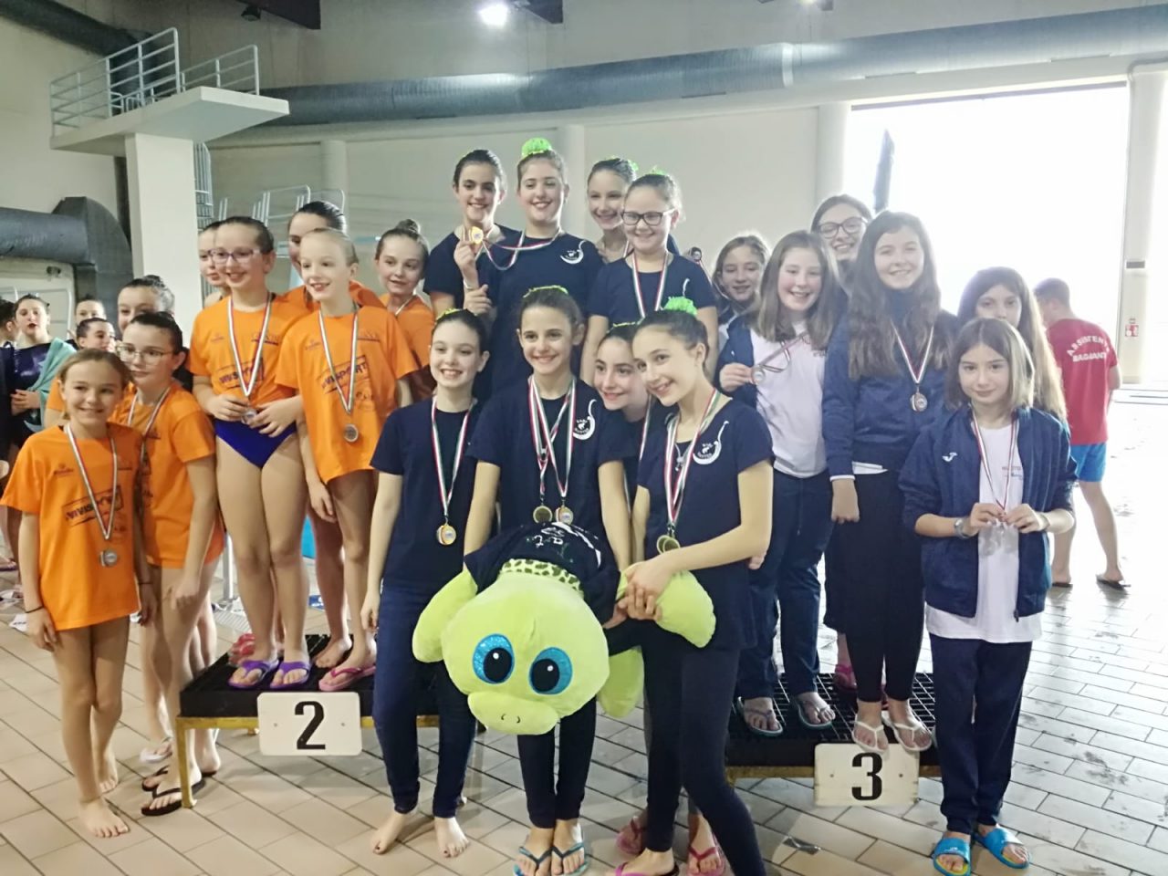 Pioggia di applausi per le atlete della Libertas sincro di Rivarolo