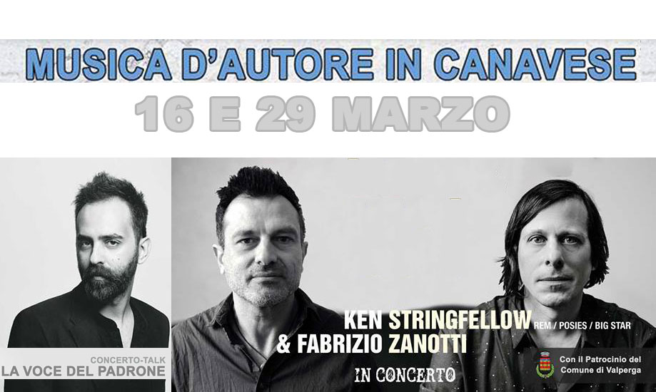 “Musica d’autore in Canavese”, due appuntamenti a Cuorgnè e Valperga