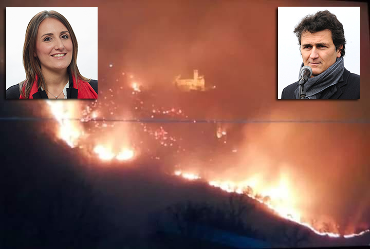 Avetta e Bonomo sull’incendio che ha distrutto l’area boschiva di Belmonte