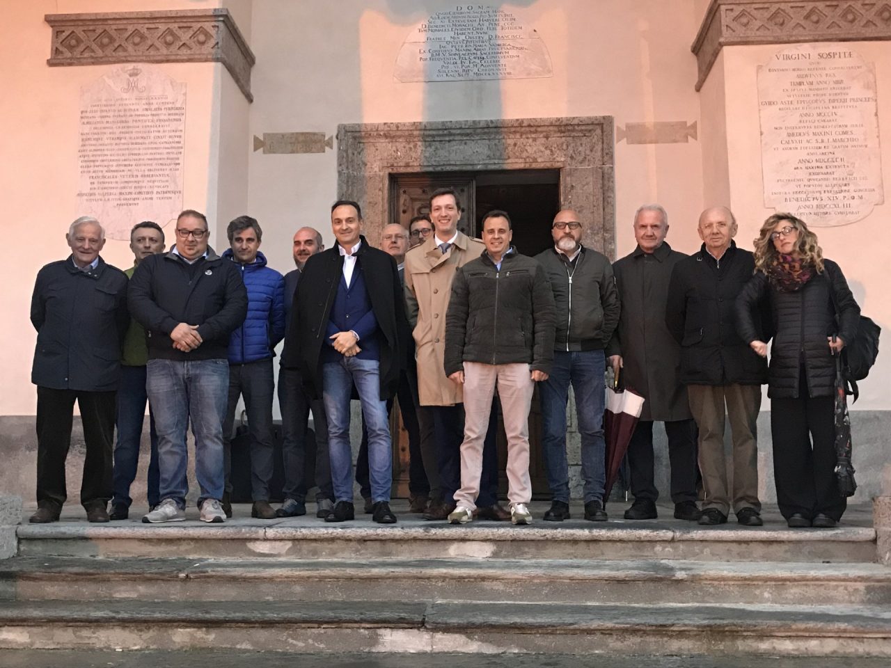 Alberto Cirio in visita al Sacro Monte su invito del sindaco Gianluca Quarelli