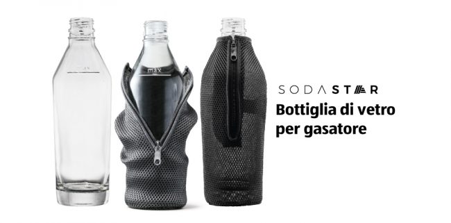 Bottiglie di vetro per il gasatore Sodastar di Aldi a rischio rottura