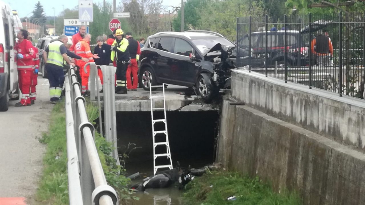 Incidente sulla Provinciale tra Busano e Valperga, due feriti