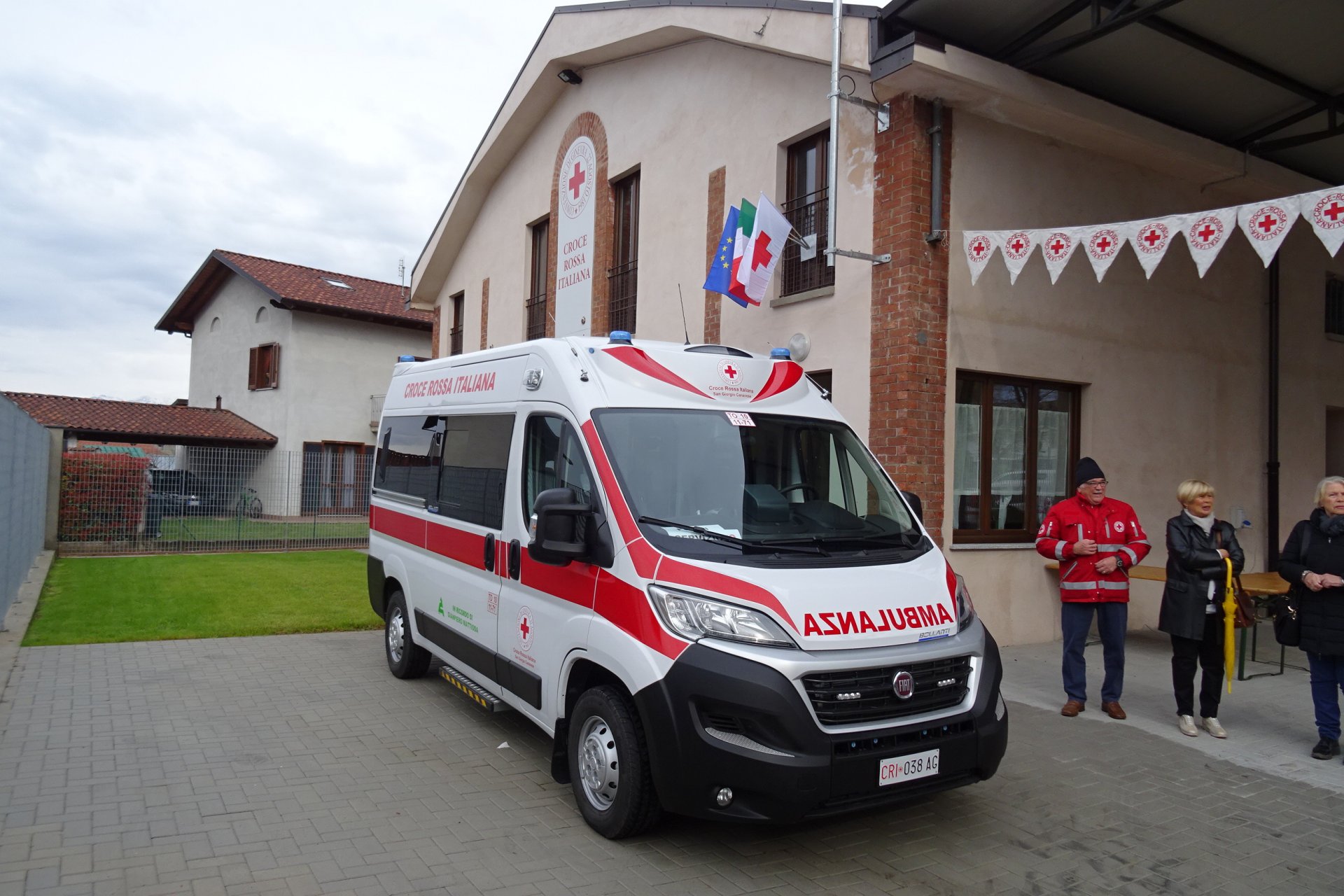 Inaugurato nuova sede con nuova ambulanza Cri S.Giorgio 2019
