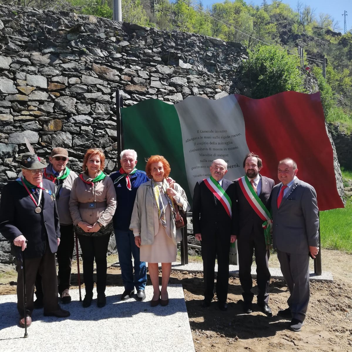 Inaugurato monumento per il 25 Aprile