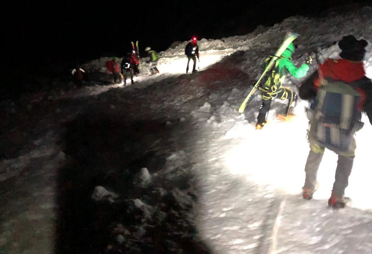 Scialpinisti bloccati a monte del Pian della Mussa: salvati dal Soccorso Alpino