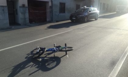 Bambino in bicicletta investito a Rivara: attimi di paura in centro