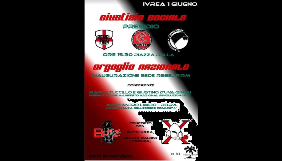 No alla manifestazione fascista a Ivrea