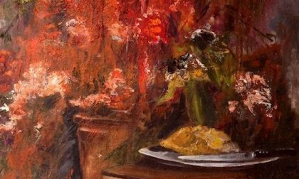 Composizioni in rosso: i quadri di Miro Gianola in mostra alla "Tappero"