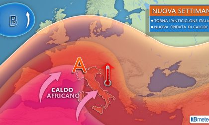 Nuova ondata di calore torna l'anticiclone africano