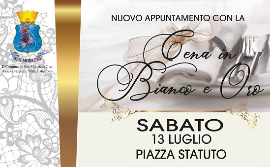 San Maurizio: vuoi cenare? Devi vestirti in bianco e oro