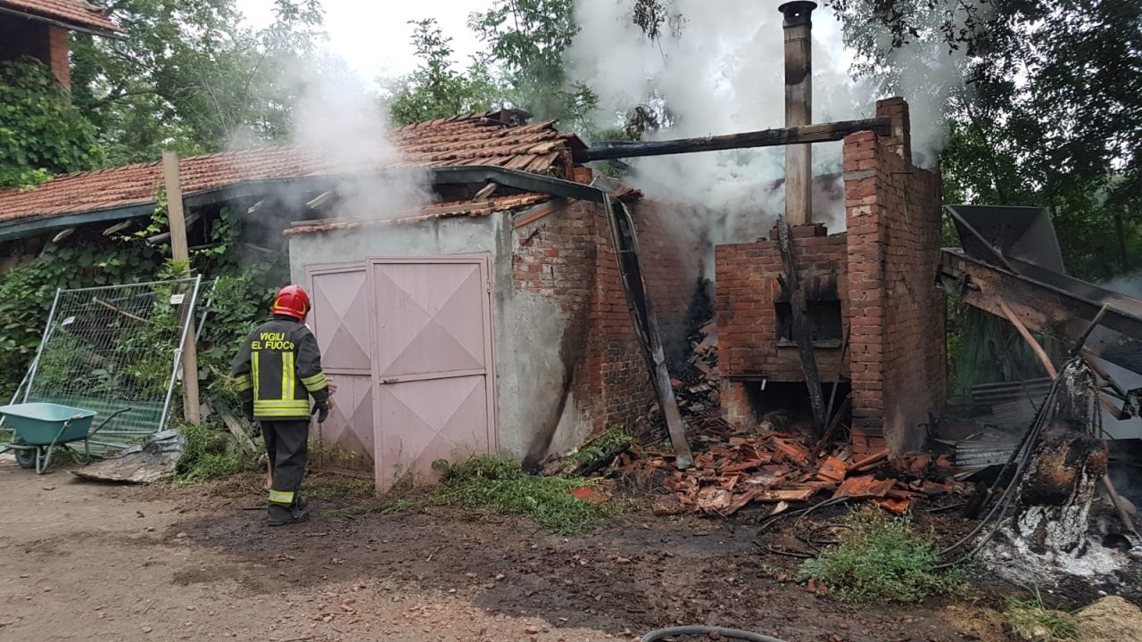 Legnaia in fiamme