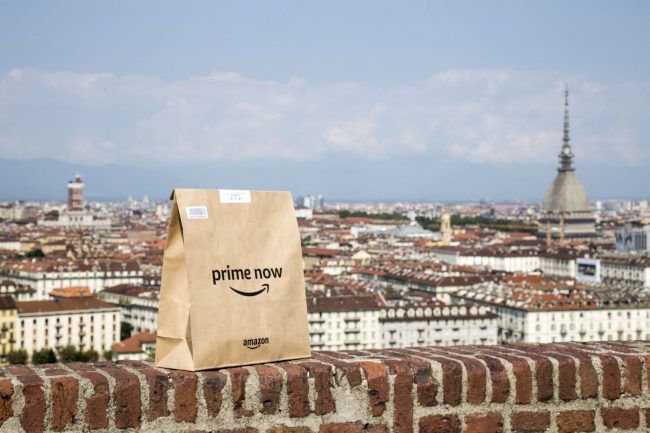 Amazon Prime Now anche a Torino: consegne in due ore