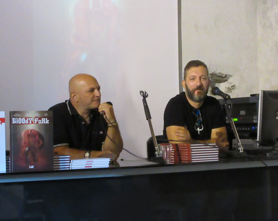 Franco Trentalance ed Andrea Cavaletto a «Cinecomics Plaza Cafè»