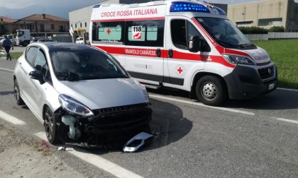 Incidente tra Favria e Busano, due auto coinvolte | FOTO