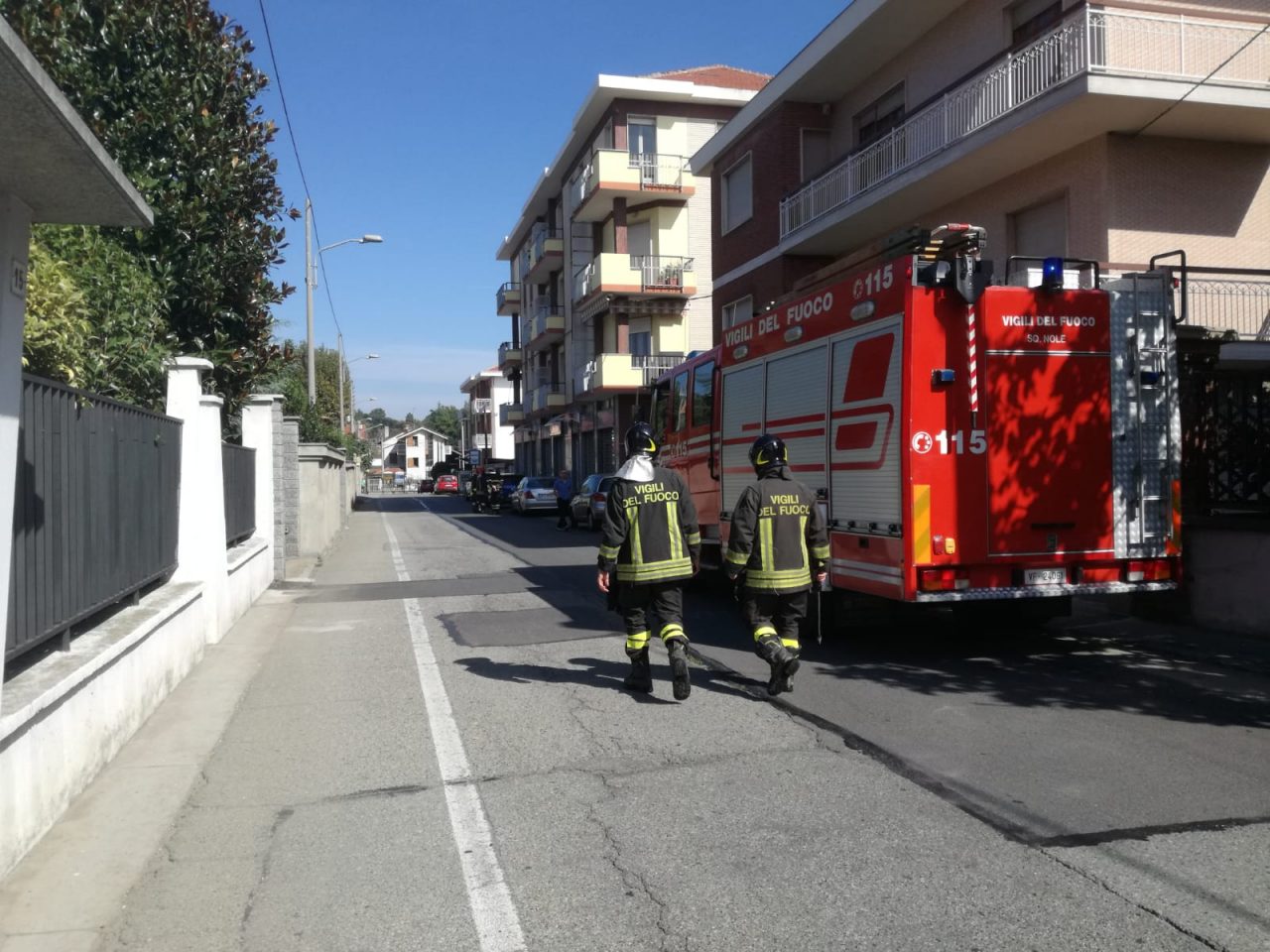 Sospetta fuga di gas, vigili del fuoco al lavoro