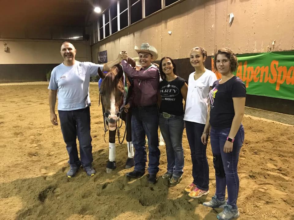 Il cuorgnatese Alessandro Vicari è campione italiano di Senior Reining