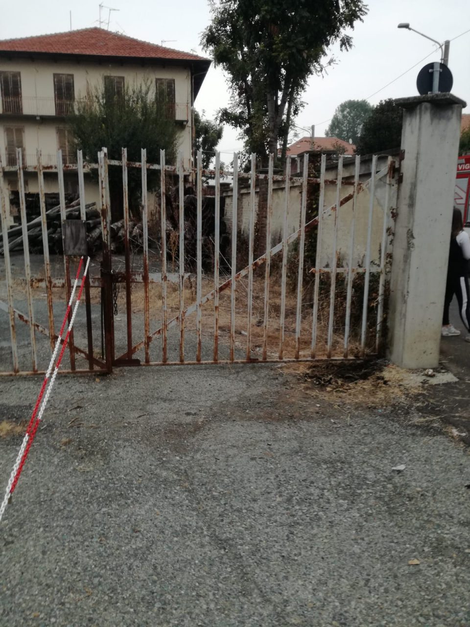 Allarme incendio in via Banna a Cirié