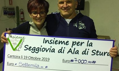 A cena per la seggiovia:  7 mila euro