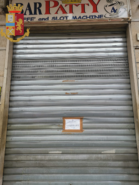 Chiuso il Bar Patty dalla polizia