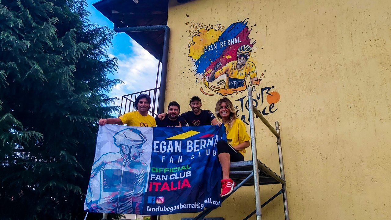 Egan Bernal: un murales per il vincitore del Tour 2019