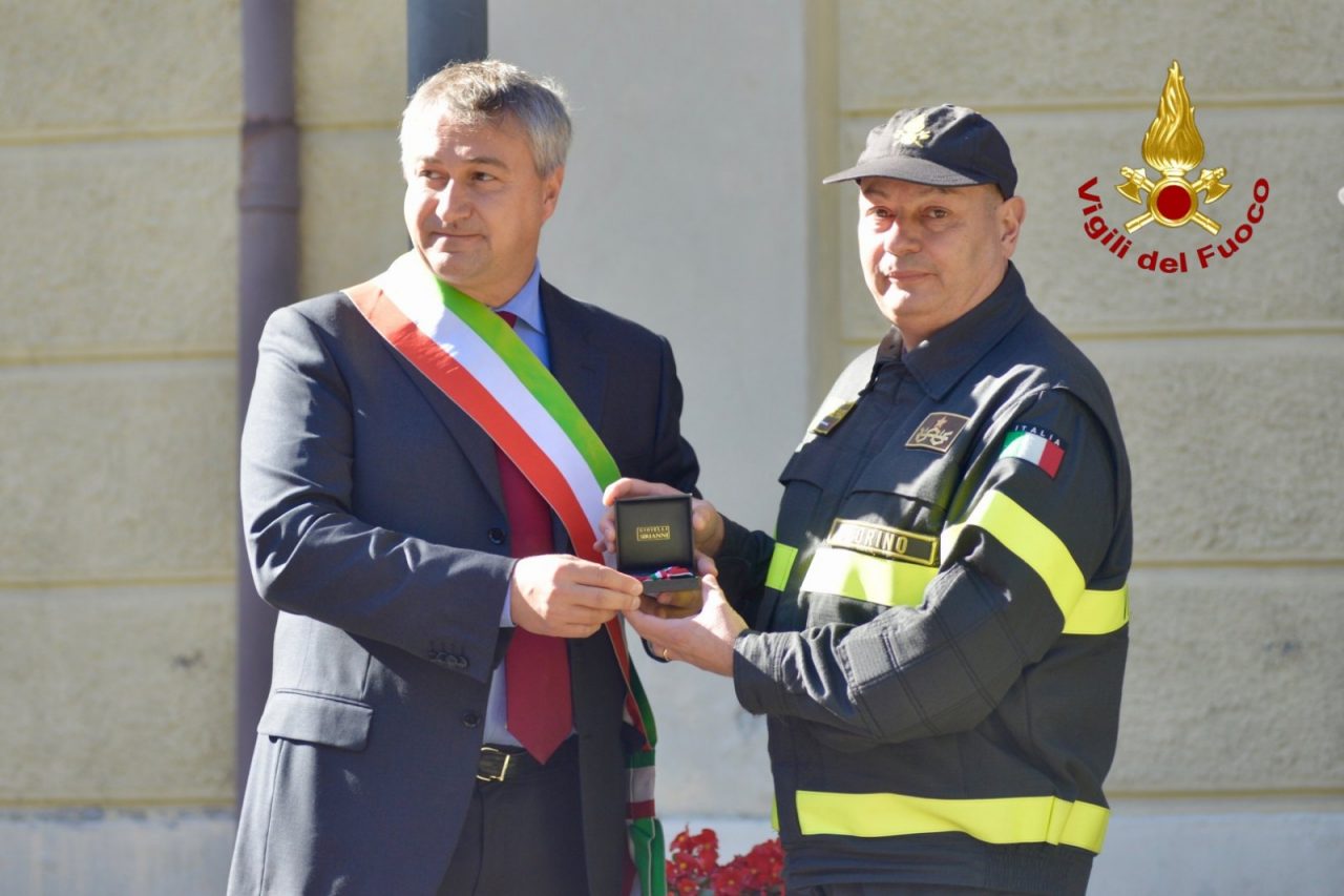 A Ceres cittadinanza onoraria al comando provinciale dei Vigili del Fuoco di Torino | FOTO