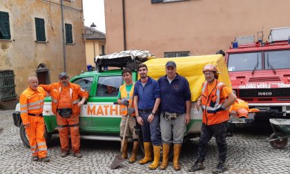 Mathi: volontari «Aib» in aiuto delle popolazioni alluvionate