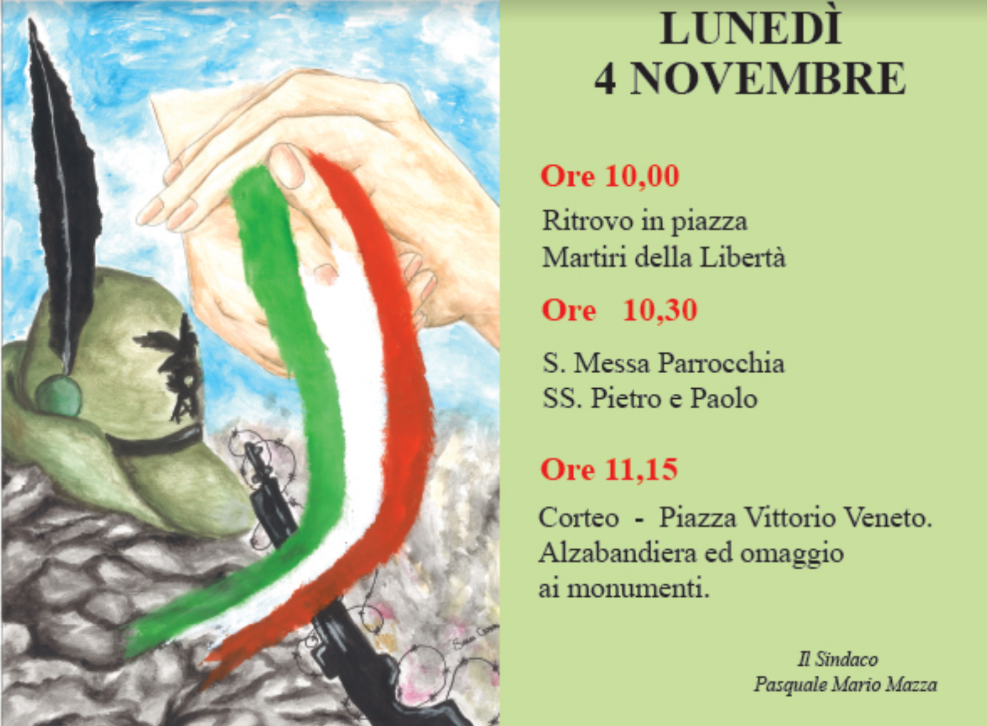 4 novembre: il programma dei festeggiamenti a Castellamonte