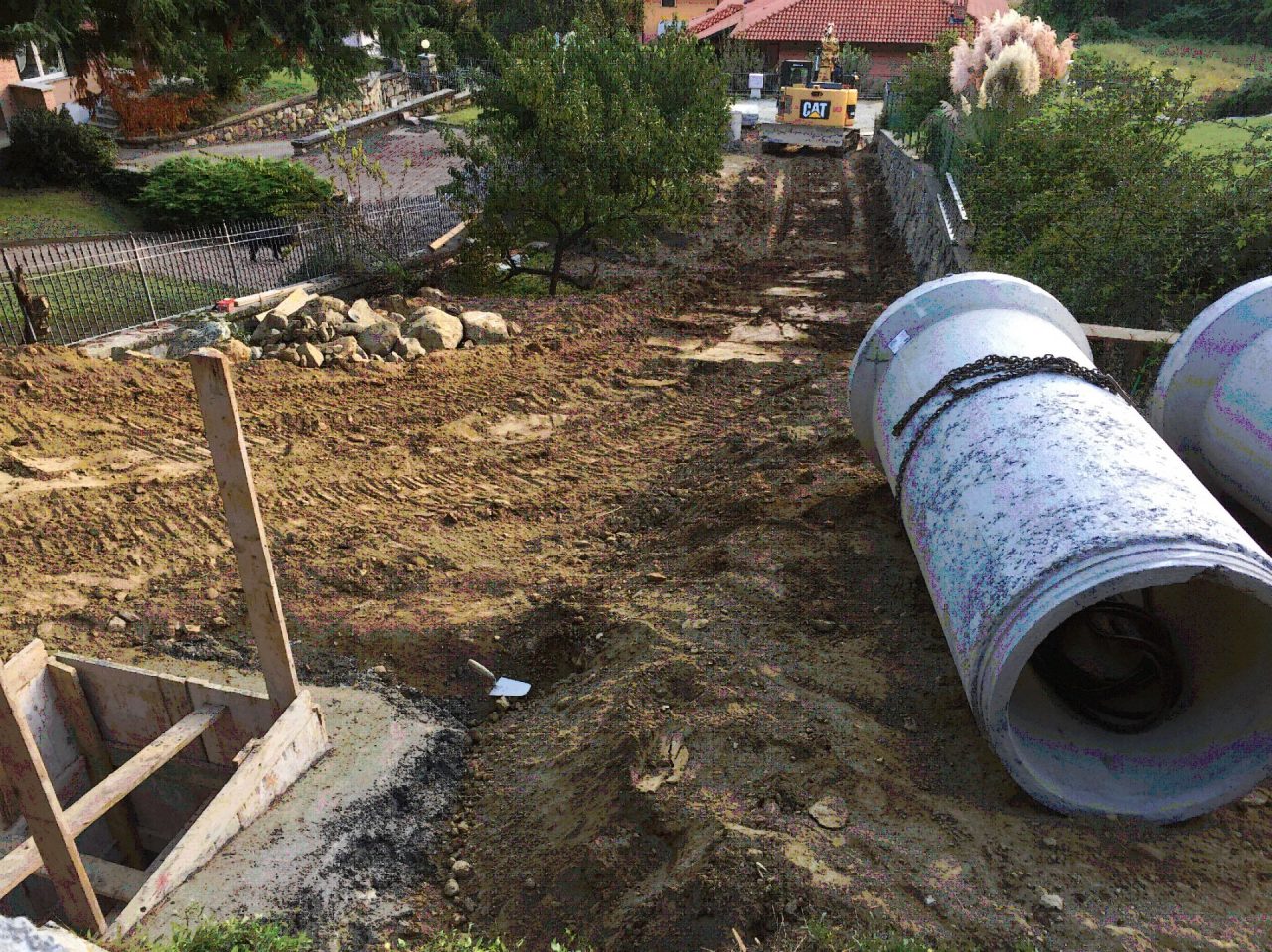 Completati i lavori di sistemazione della rete idraulica in località Prej a Bollengo