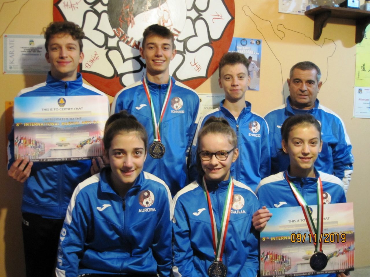 Medaglie mondiali per il gruppo dello Shin Gi Tai Karate