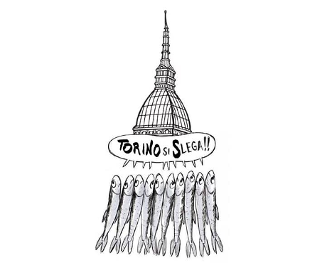 Sardine in piazza a Torino il 10 dicembre, con loro anche i Subsonica