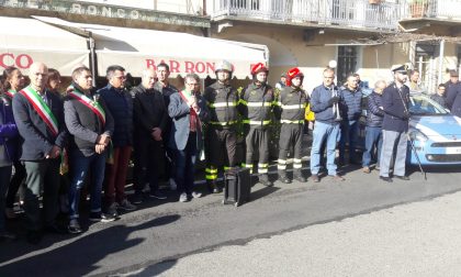 Vigili del fuoco canavesani rendono omaggio ai colleghi morti ad Alessandria | FOTO e VIDEO