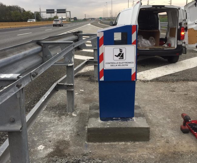 Nuovo autovelox sull’autostrada A4 Torino Milano