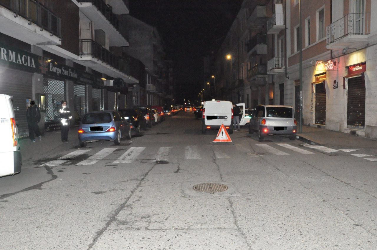 Pedone investito a Torino è in prognosi riservata