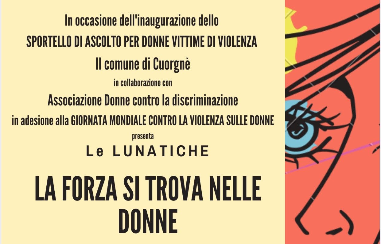 La forza si trova nelle donne: Domenica 24 novembre a Cuorgnè