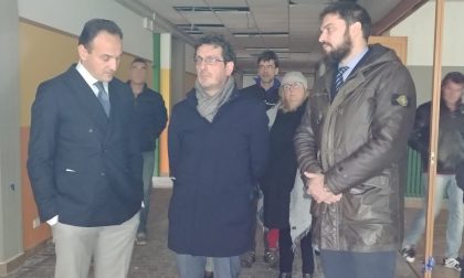 Cafasse: il sopralluogo del presidente della Regione Cirio alla scuola Media