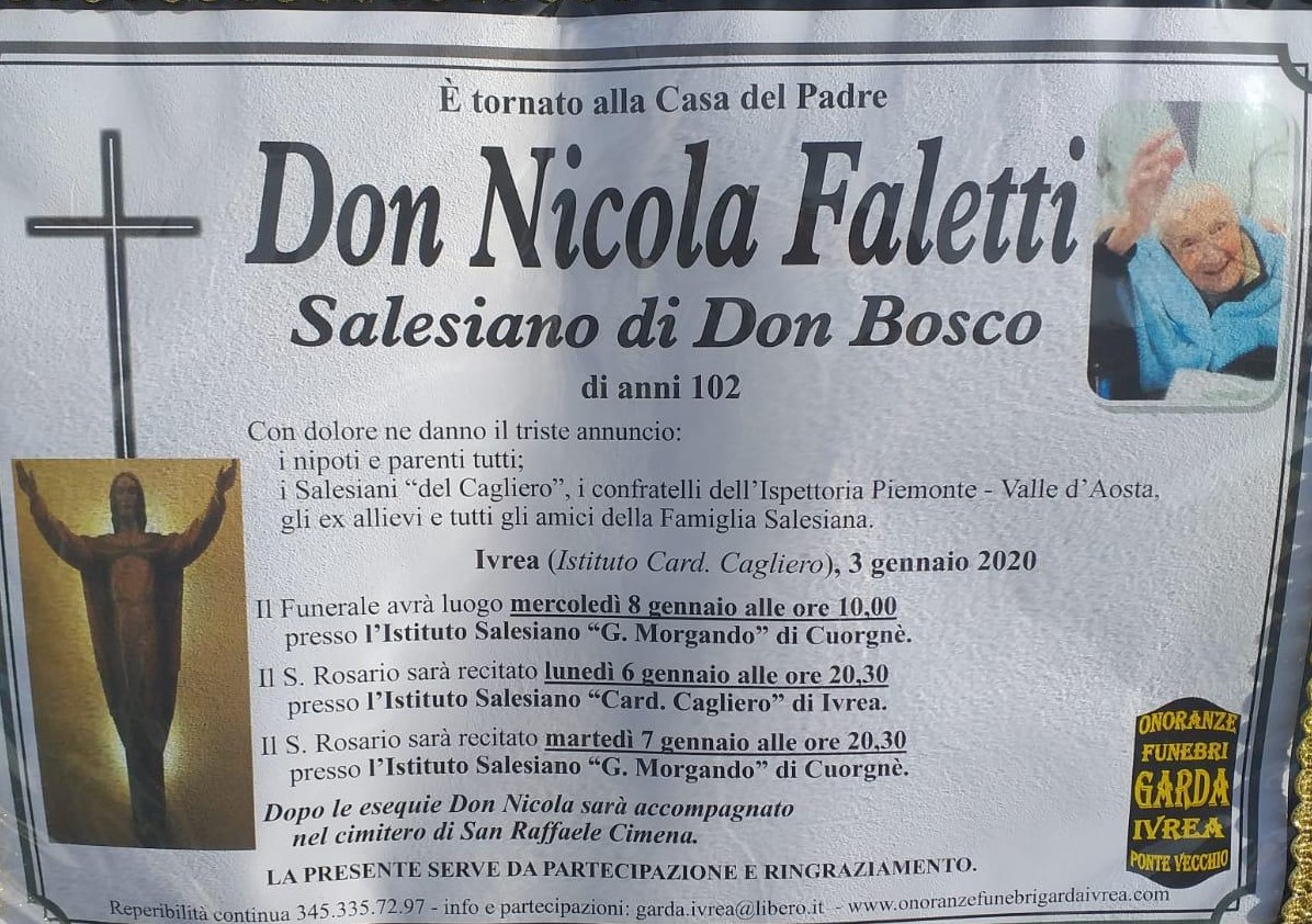 Funerali di don Nicola Faletti, cambiano giorno e luogo