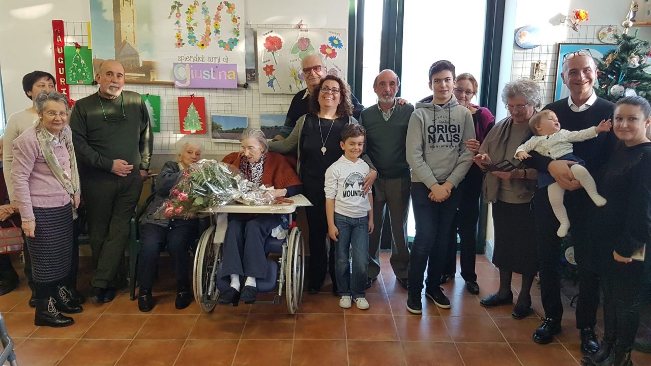 Nole: auguri a Giustina, 100 anni