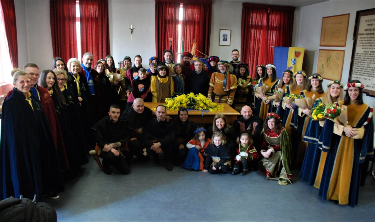 Carnevale di Castellamonte, presentati dame, terzieri e clavario